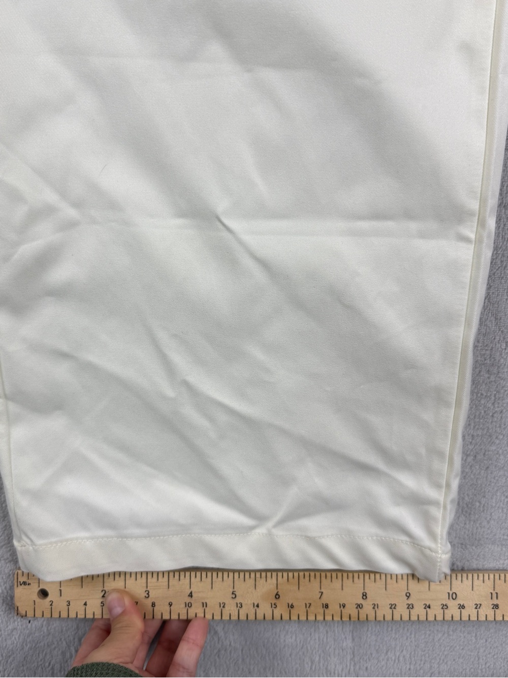 Women's Cream Wide-Leg Button-Front Jumpsuit Spaghetti Straps Pockets Size L - Picture 8 of 12